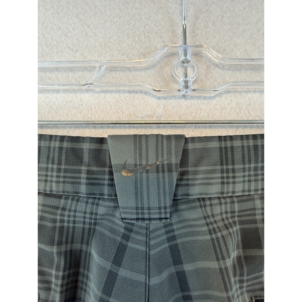 Nike Golf Tour Performance Men's Shorts Size 36 Black Plaid 509182-010 - Picture 3 of 8